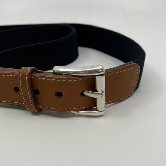 L.L. Bean Men's Comfort Waist Belt Navy - Picture 5 of 8
